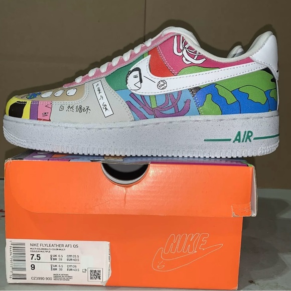 Af1 earth day size 7.5 men - Picture 1 of 9